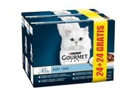 Purina GOURMET PERLE DUO Fish Duet Morski 48 x 85g