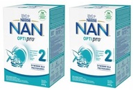 NESTLE NAN OPTIPRO 2 NÁSLEDNÉ MLIEKO 2x650g 2 BAL.