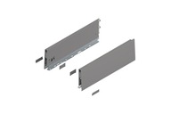 BLUM 470K4002S MERIVOBOX bočnica, výška K (129 mm) 400 mm, indium sivá matná