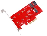 Duálna SSD karta PCI-e x4 M2 NGFF NVMe