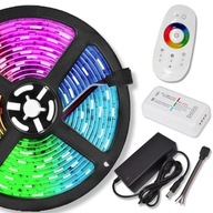 RGBW LED PÁS TEPLÝ BIELY STUDENÝ SET 5m S DIAĽKOVÝM NAPÁJOM 5050 12V CE