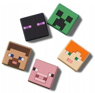 CROCS JIBBITZ CHARMS MINECRAFT PINS 5-BAL