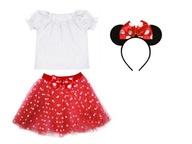 OUTFIT MINNIE MOUSE SUKŇA ČELENKA 116-128 3e