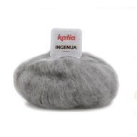 INGENUA K42 GREY KATIA priadza 78% MOHAIR 14778