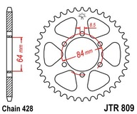 JT JTR809.53 ZADNÉ OZUBENÉ KOLO