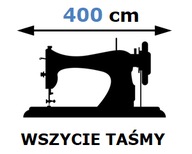 Služba našitia pásky do závesu šírky 400 cm