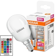 LED GUĽOVÁ žiarovka E14 5,5W = 40W OSRAM RGBW DIAĽK