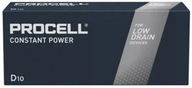 10x alkalická batéria Duracell PROCELL D LR20 R20