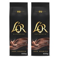 L'OR Espresso Forza zrnková káva 1kg (2x500g)