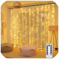 LED Lampy Lampy Curtain 100 3x1m Teplá biela