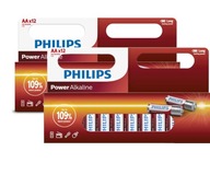 Alkalické batérie Philips Power AA LR6 24 kusov