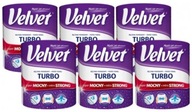 6x VELVET Turbo mega pevná papierová utierka