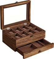 Organizér Watch Box Box Case 8 ks