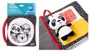 CANPOL SENSORY CONTRAST BABIESBOO PANDA 0M MANIPULAČNÁ KNIHA