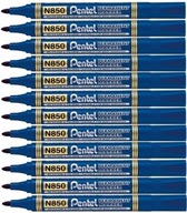 12x permanentný popisovač Pentel N850 modrý N850C