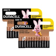 24x ALKALICKÉ BATÉRIE DURACELL LR03 MN 2400 AAA 1,5 V DURALOCK