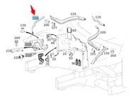 Tesnenie motorového priestoru Mercedes C W204 A2046280198