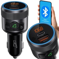 FM BLUETOOTH VYSIELAČ DO AUTO BEZDRÔTOVÁ RÝCHLA NABÍJAČKA QC PD