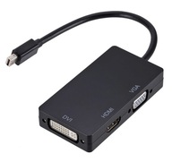 Adaptér 3v1 Mini DisplayPort DP - HDMI + DVI + VGA