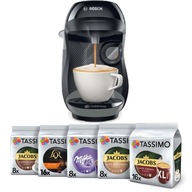 Kávovar Tassimo Bosch Happy +5 balení Tassimo, šedá