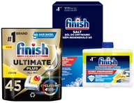 Finish Ultimate Plus Capsules 45 + soľ + čistič