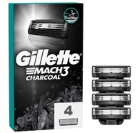 VLOŽKY PRE STROJOVÉ ČEPELE NOŽE GILLETTE MACH3 CHARCOAL 4 KS