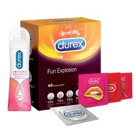 DUREX kondómy 40 ks Zábavný intímny gél Intima