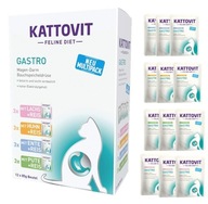 Kattovit Feline Diet Gastro Mix príchutí 12 x 85g