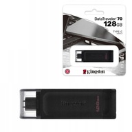 Kingston 128GB USB typ C kľúč USB-C DT70 čierny