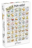 Puzzle "Psia kosť!" - kresba. Andrzej Mleczko