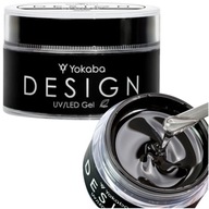 Yokaba DESIGN Gél na stavbu nechtov 01 GLASS uv/led transparent 50ml