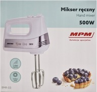 MPM BMR-03 500 W ručný mixér biely