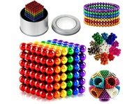 NEOCUBE MAGNETICKÉ GULIČKY 5MM FAREBNÉ BLOKY MAGNETY 216 KS PRE DETI