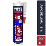 Biele montážne lepidlo FIX2 High Tack GT 290ml Tytan