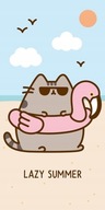 PUSHEEN CAT PLÁŽOVÝ OTERÁK 70x140 THE CAT BAZÉN 100% BAVLNA ORIGINÁL