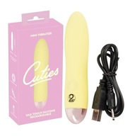 ŽLTÉ SILIKÓNOVÉ CUTIES MINI 13,2CM USB VIBRATOR