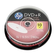 HP DVD+R DL, dvojvrstvová atramentová tlač, DRE000