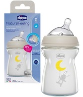 CHICCO SKLENENÁ FĽAŠA NATURAL FEELING 0m+ 250ml