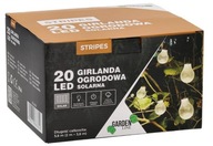 Chomik 580 cm solárne strunové svetlo, biele PRUŽKY 20 LED WARM 3620