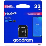 Pamäťová karta GOODRAM microSD HC 32GB CLASS 10