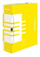 Archivačná krabica, kartón A4/100mm, žltá, 20 ks