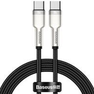 DLHÝ kábel 2m Baseus Metal USB-C - USB-C Type-C 200 cm silné opletenie iPhone 15