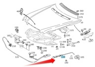 KÁBEL OTVÁRANIA KAPOTY MERCEDES E W211 A2118800259