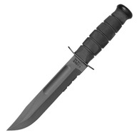 Ka-Bar Black zúbkovaný vojenský nôž + puzdro