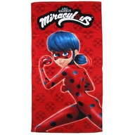 Bavlnená plážová osuška Ladybug Black Cat Miraculous 70x140