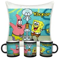 SET SPONGEBOB MAGICKÝ HRNČEK + VANKÚŠ + MENO