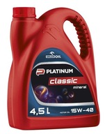 Motorový olej PLATINUM CLASSIC MINERAL 15W40 4,5L