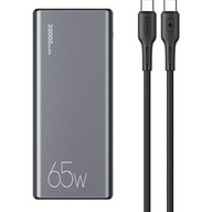 Powerbanka 30000mAh 65W 2x QC3.0 USB + USB-C PD + USB-C - USB-C kábel USAMS