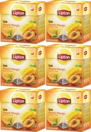 LIPTON čaj Broskyňa Mango pyramídy x6