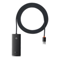 Hub USB 3.0 - 4 porty - čierny - 2m - Baseus